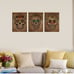NWT Sugar Skull Vintage Abstract Canvas Art