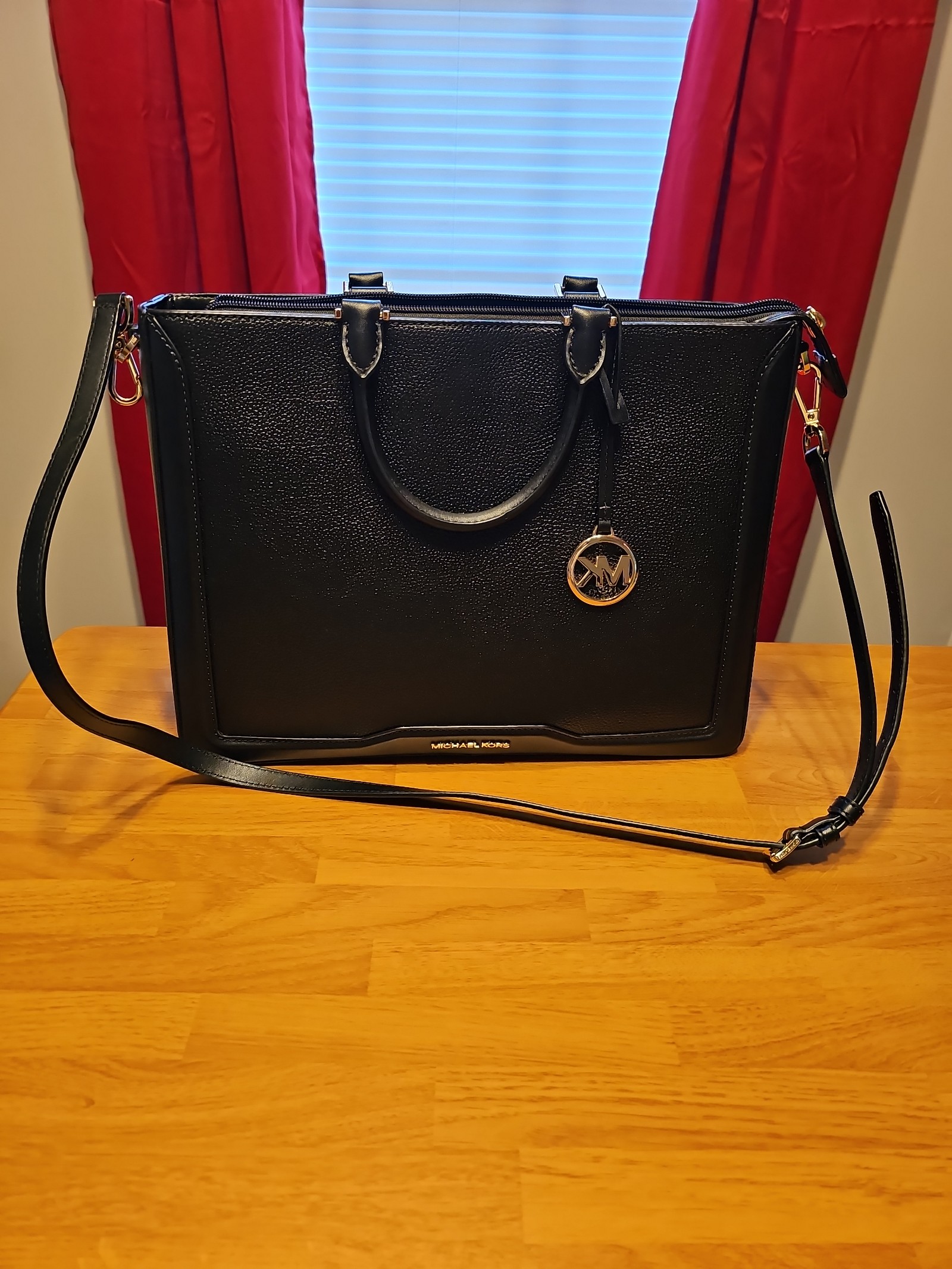 Michael Kors Black Leather Handbag