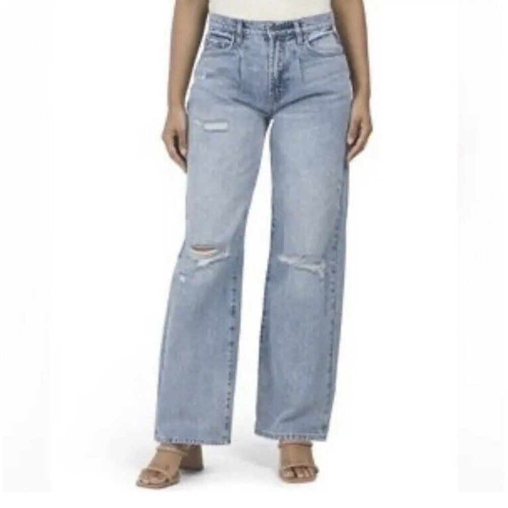 Hidden Womens Jeans Los Angeles Size 26 Logan Front Pleats blue Casual Zip New