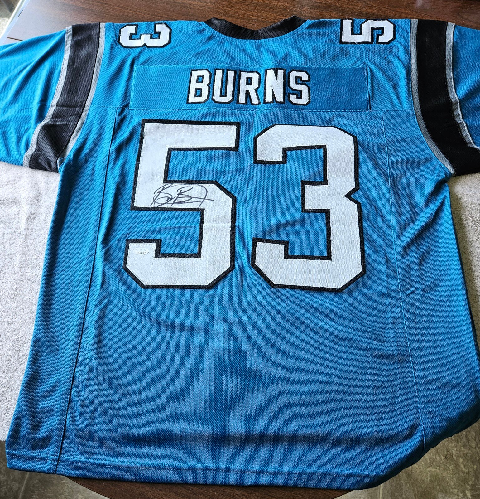 Brian Burns Autographed Custom Carolina Panthers Jersey