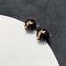 black pearl earrings