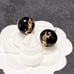 black pearl earrings