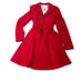 NWT Anthropologie Elevenses Corset Trench Jacket Women's 4 Red Classic Elegant