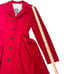 NWT Anthropologie Elevenses Corset Trench Jacket Women's 4 Red Classic Elegant