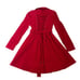 NWT Anthropologie Elevenses Corset Trench Jacket Women's 4 Red Classic Elegant
