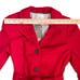 NWT Anthropologie Elevenses Corset Trench Jacket Women's 4 Red Classic Elegant