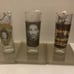Set of 3 Shot Glasses, Tupac, Snoop Dog, And Dr. Dre