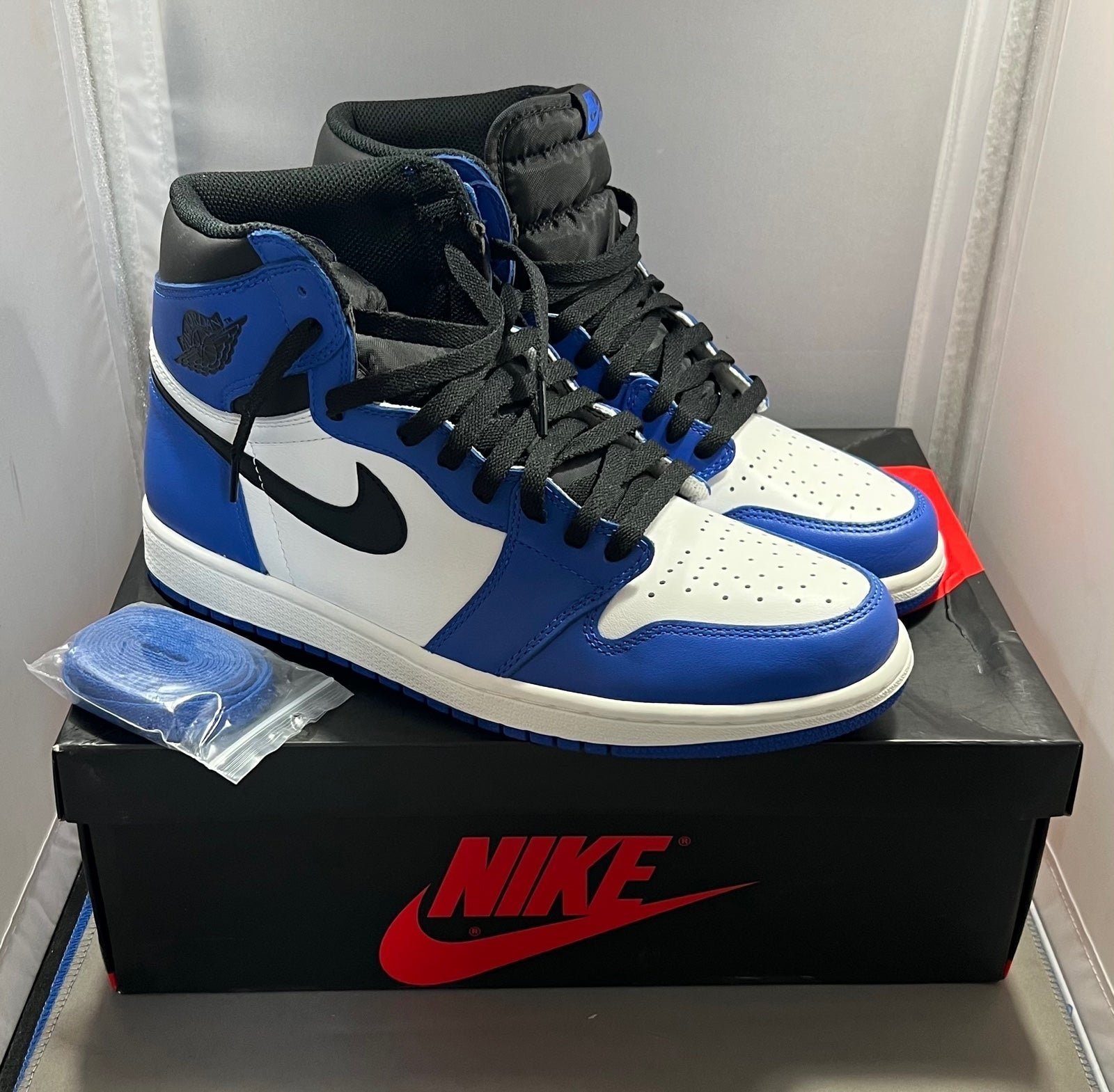 Nike Air Jordan Retro 1 High Game Royal 555088-403 2018 Men's Size 10.5