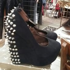 ladies wedge spike heels