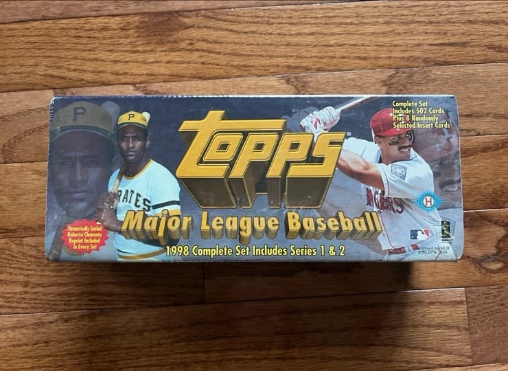 1998 Topps Baseball Trading Cards Complete Set Series 1 & 2, Factory Sealed!!!