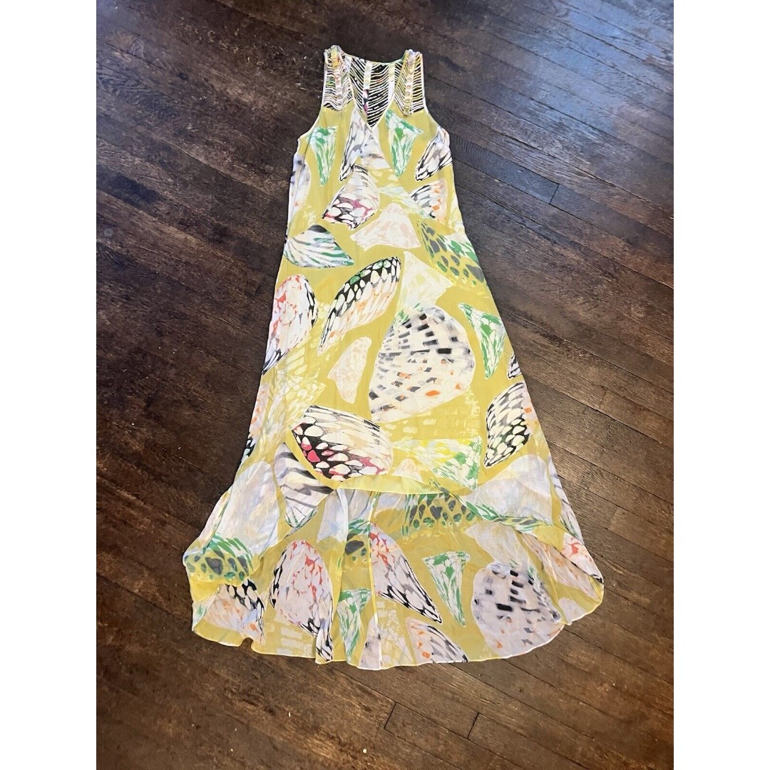 Anthropologie LEIFSDOTTIR Butterfly Kaleidoscope Silk Dress WOMENS SZ 4