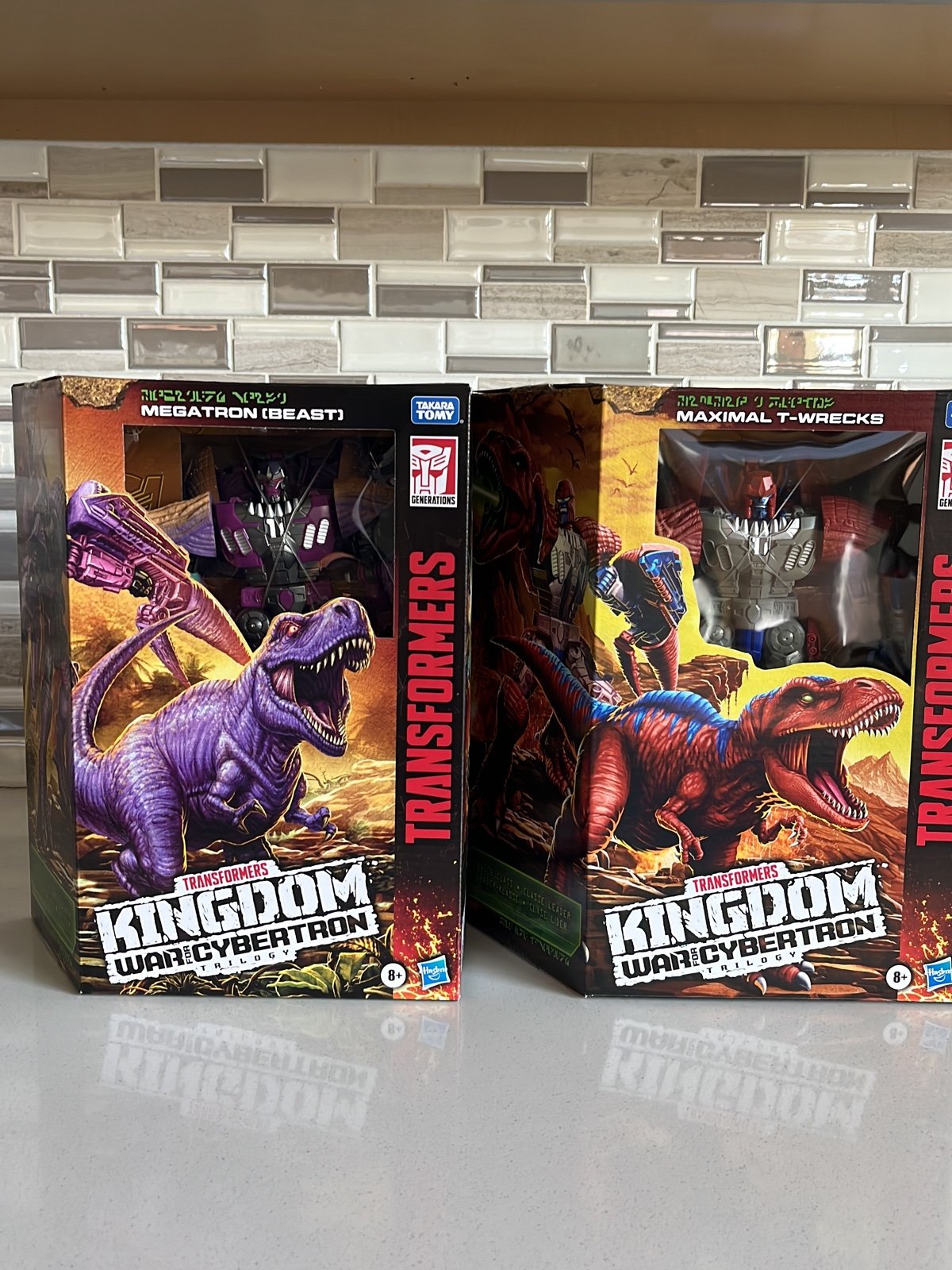 Transformers Kingdom megatron and t-wrecks lot