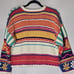 Knitting Needles Knitted By Hand Cropped Cardigan Vintage Sweater Colorful Boho