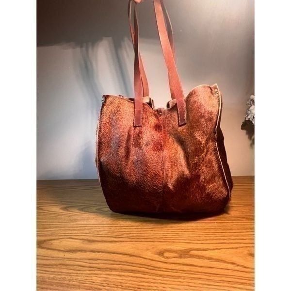 Capica| Beautiful Hair on Hide Brown Tote Bag | Italy