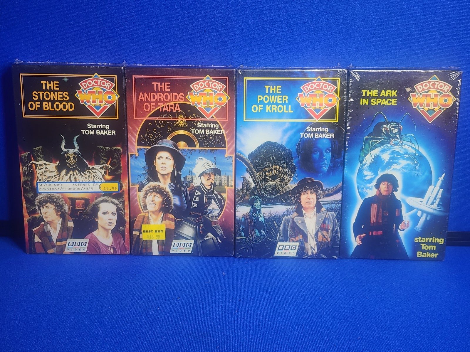 Doctor Who BBC Video Lot of 4 Sealed New VHS Videos CBS FOX Bundle
