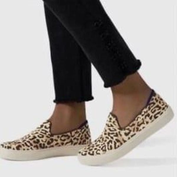 ROTHY’S | Camo Cat Leopard Animal Print Slip On Sneakers Women’s Size 8