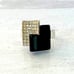 Trifari Modernist Pave Ring