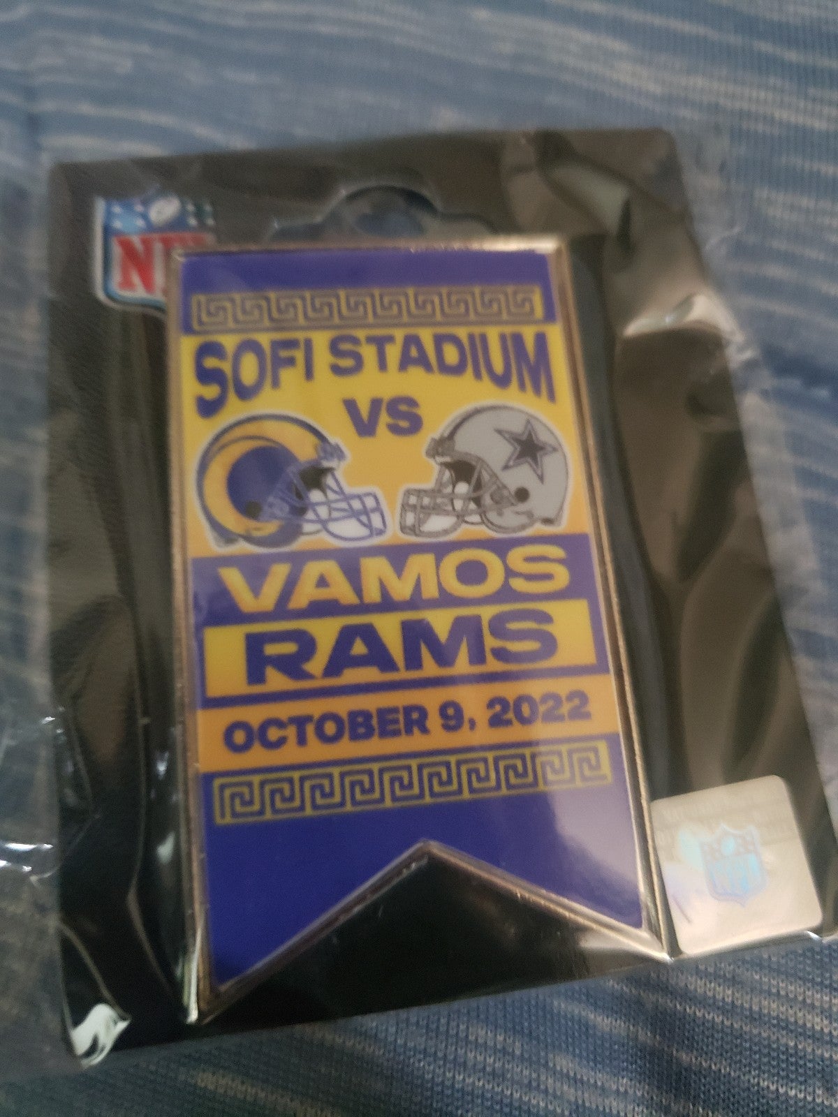 NFL Rams VS Cowboys Game Pin