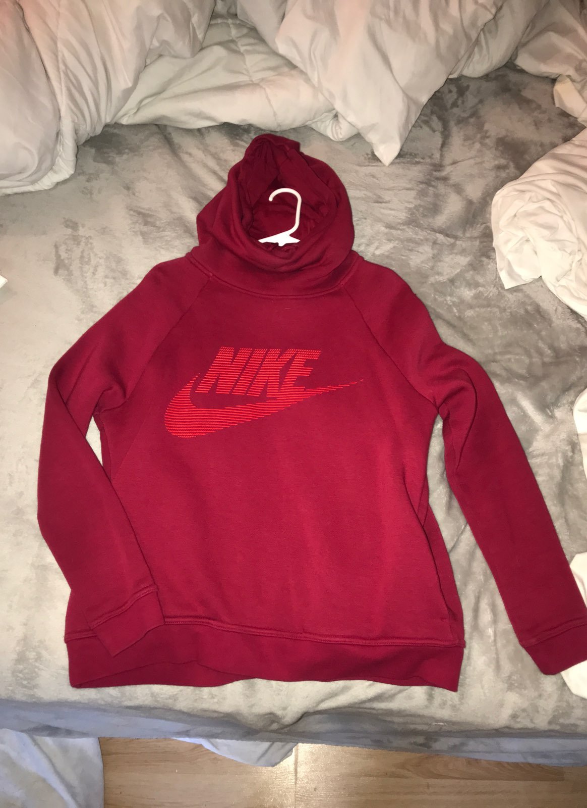 Cranberry cowl Neck Nike Sweatshirt