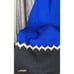 St. John Santana Blue And Black Knit Wool Scarf
