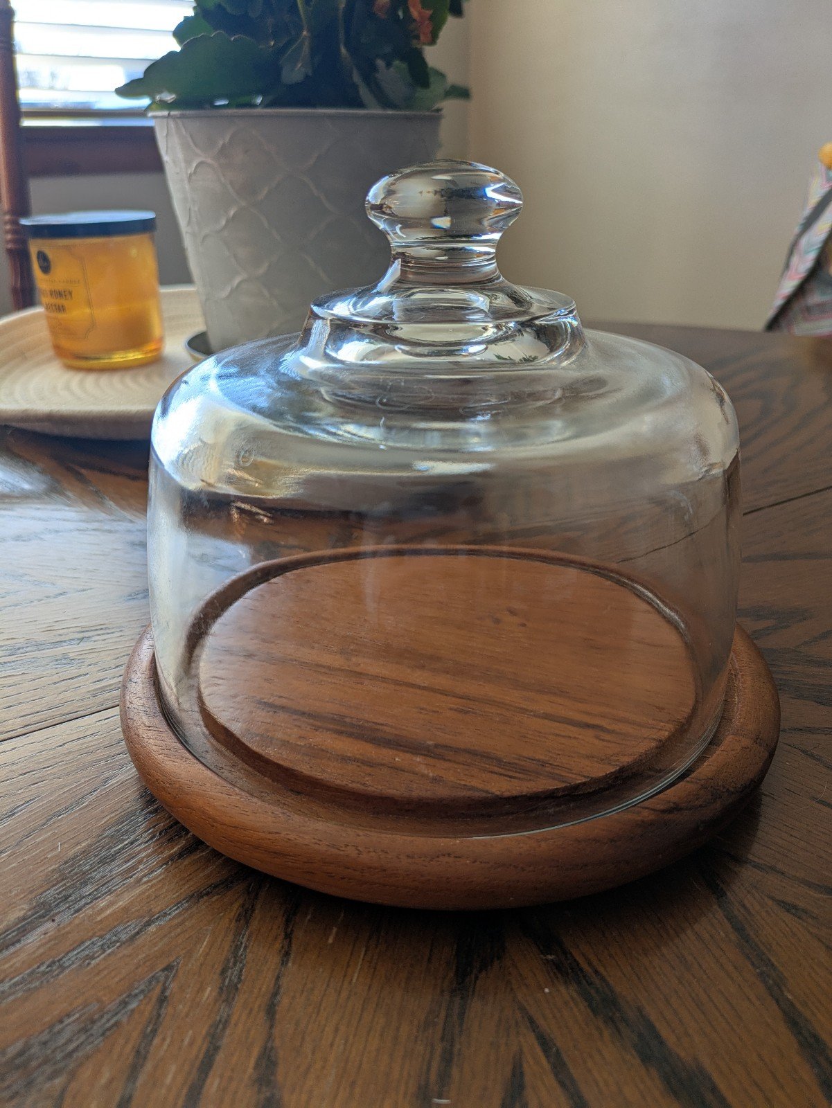 Glass food tray