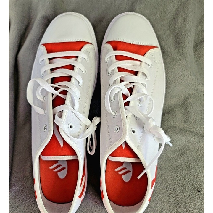 Sneakers Man White/Red Sport Size 12 m Tennis converse/van/ style Santander