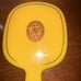 Vintage Art Deco Ivory Celluloid Vanity Set-Mirror/comb/EMBOSSED MONOGRAM