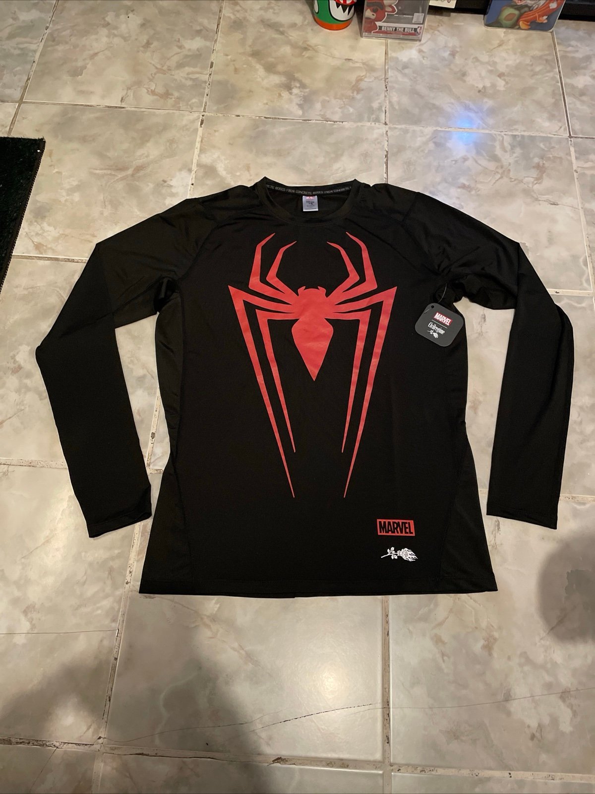 Civil Regime X Spider-Man Marvel Long Sleeve T-Shirt SZ X-Large NWT