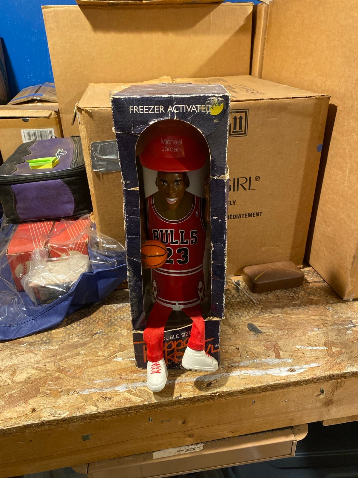 Michael Jordan puppet cooler