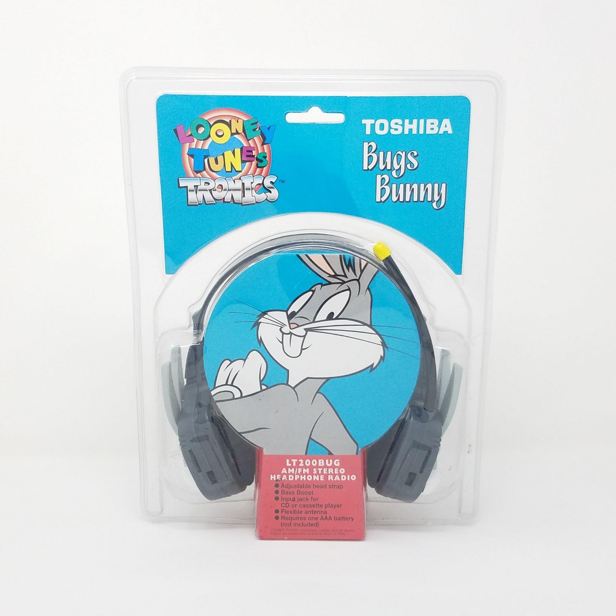 Vintage Bugs Bunny Stereo Headphones 95 - Toshiba