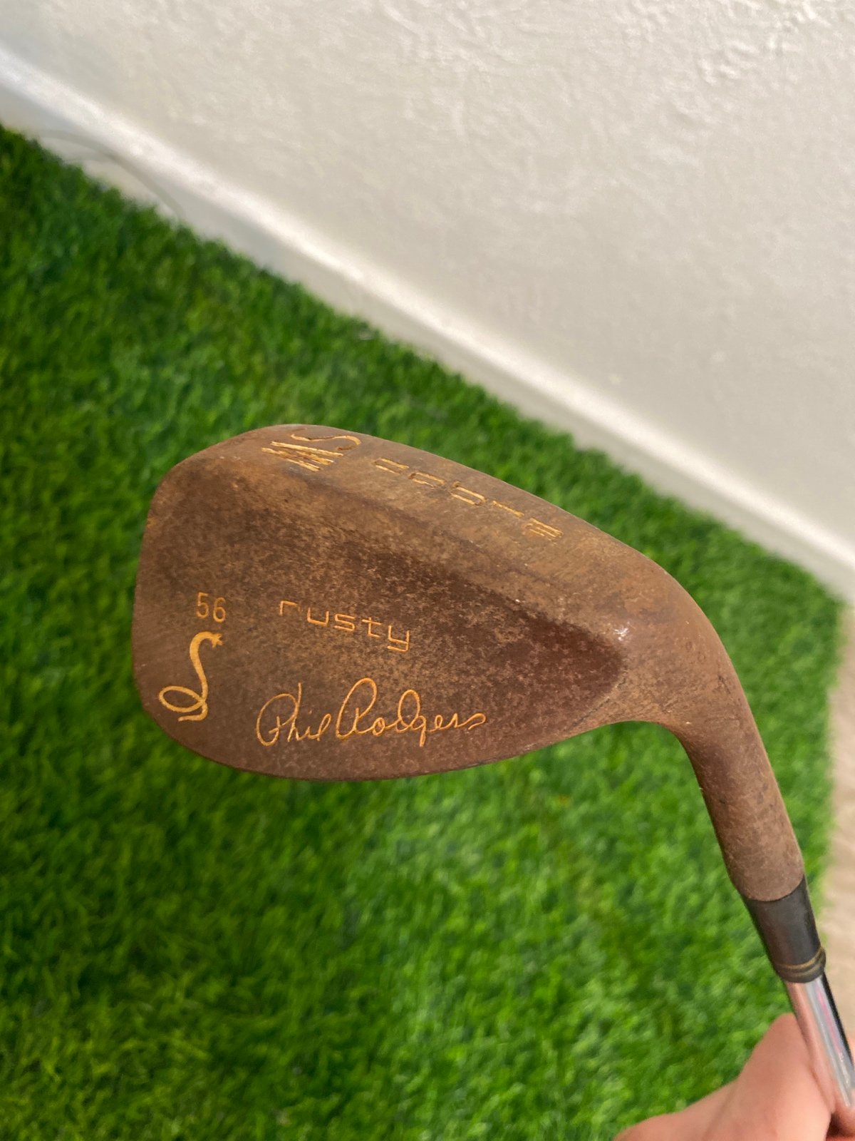 Cobra Golf Rusty Phil Rodgers 56 Sand Wedge Raw Steel RH