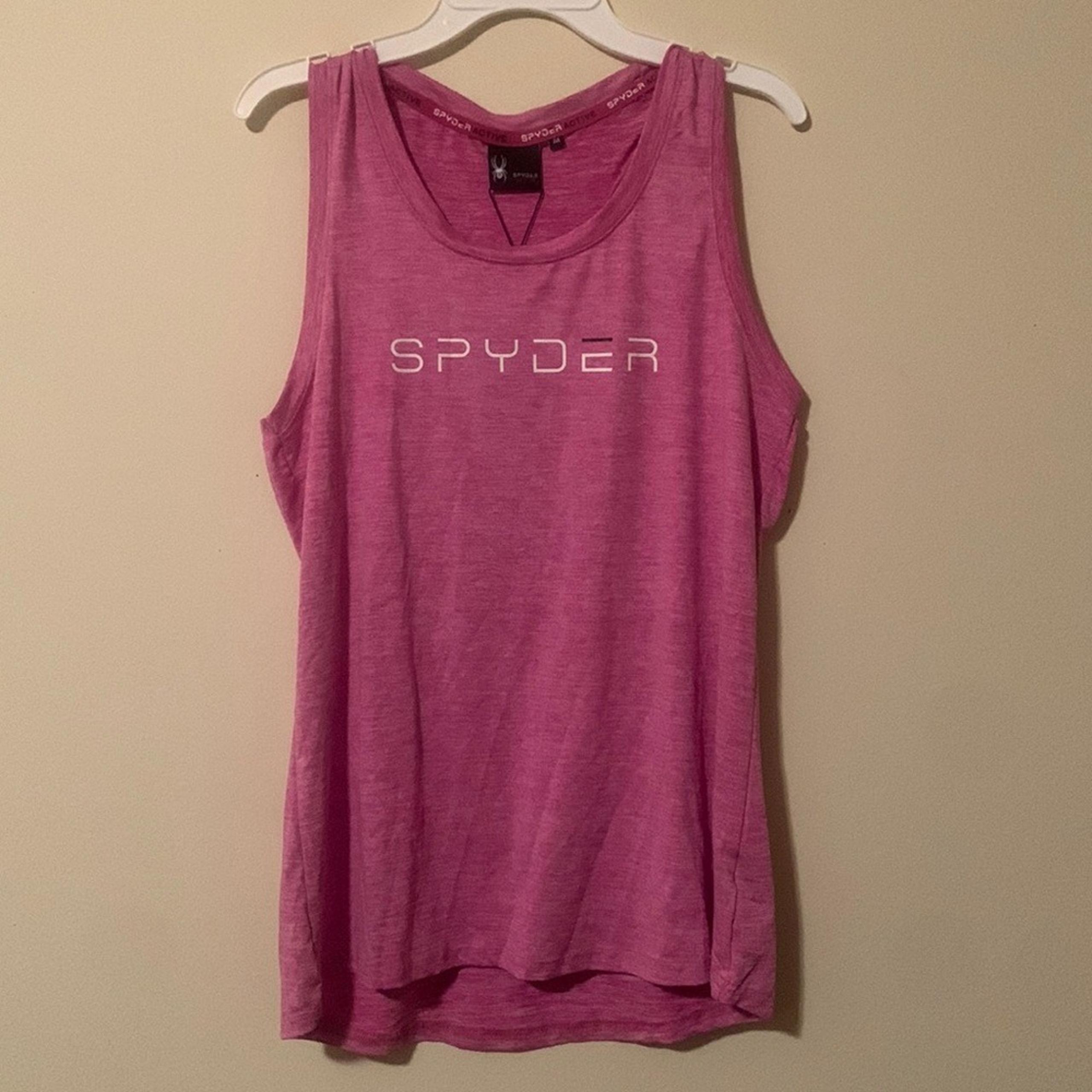 Spider Athletic pink tank top women's ladies medium M  NWT