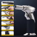 Kitchen Torch Gray, Dual Flame Butane Torch Gun for Candles And Creme Brulee & M