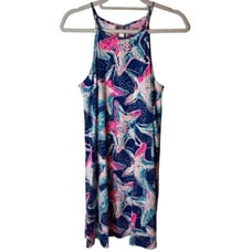 Lilly Pulitzer Margot Indigo Star Struck Swing Dress Size S