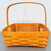 Longaberger Handmade Baskets Pie Basket with Riser and Protector Dated 2002