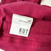 Kut From The Kloth Amy Crop Straight Leg Pink Denim Jeans Fray Cuff Size 14 New