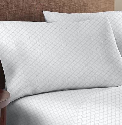 Everhome Sateen Diamond 400ct Standard Pillowcases in Microchip (Retail 40)
