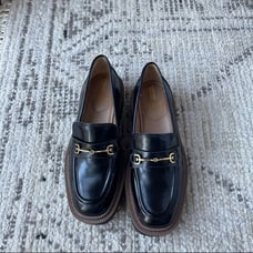 NEW Sam Edelman Laurs lug sole loafer size 7 black