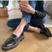 NEW Sam Edelman Laurs lug sole loafer size 7 black