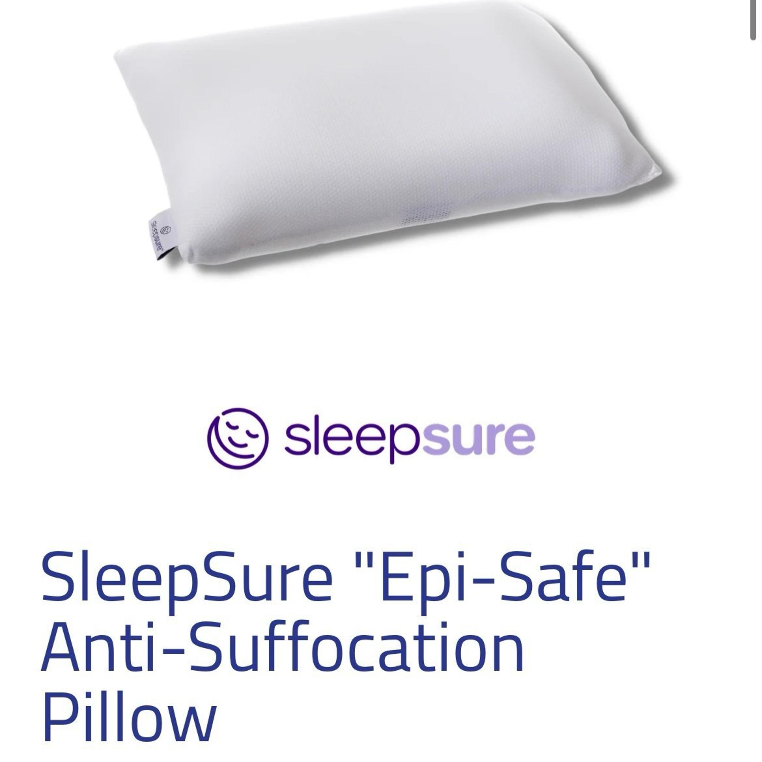 NWT SleepSure "Epi-Safe" Anti-Suffocation
Pillow