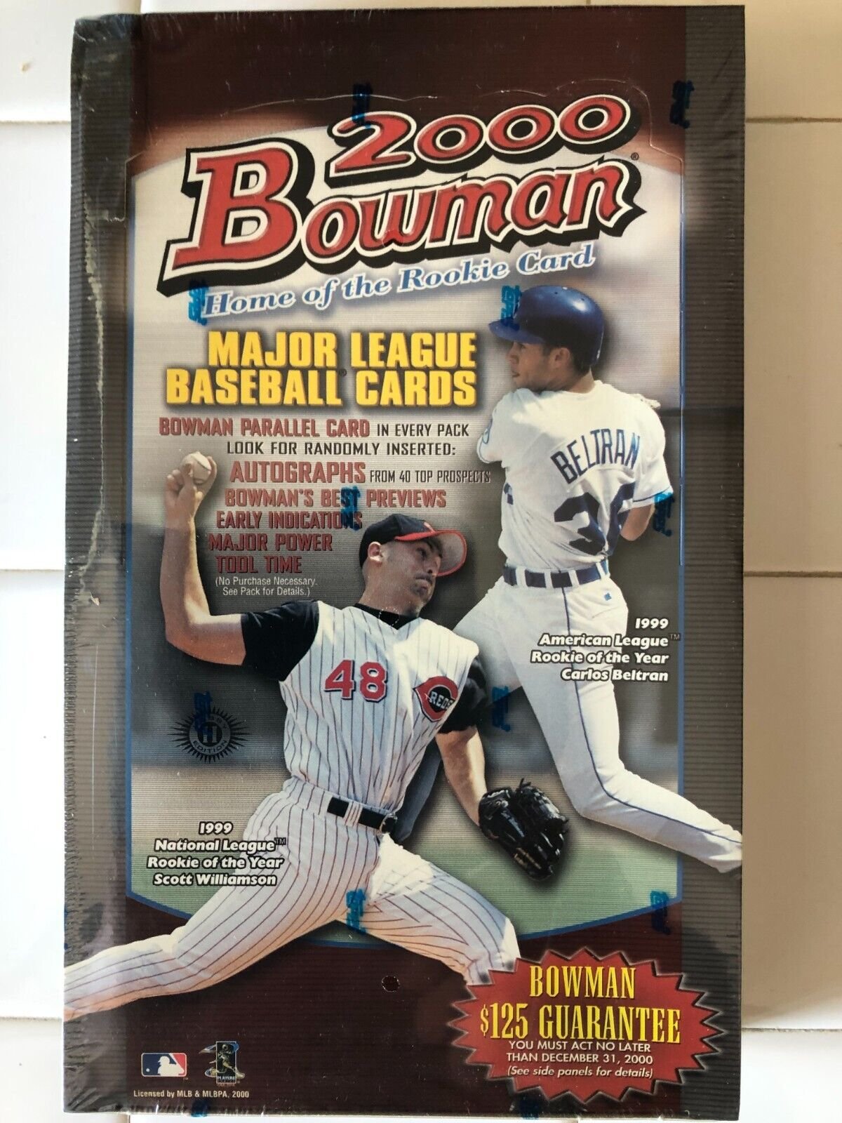 2000 Bowman Baseball Factory Sealed Hobby Box!! 24 Packs!!