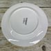 Thomson Pottery SEASHELLS Embossed Rim White Ceramic Lunch Salad Plates Set of 4