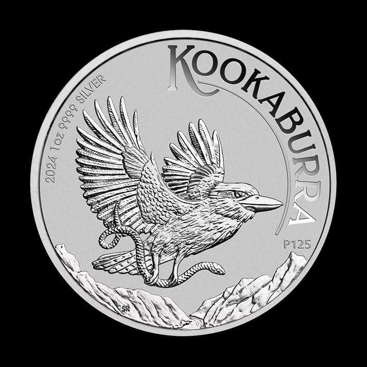 2024 1 oz 9999 Silver Australian Kookaburra GEM BU Coin Perth Mint