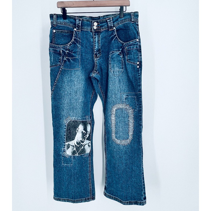Makaveli Juniors Tupac Shakur Jeans Size 13 Vintage Streetwear Rap Hip Hop