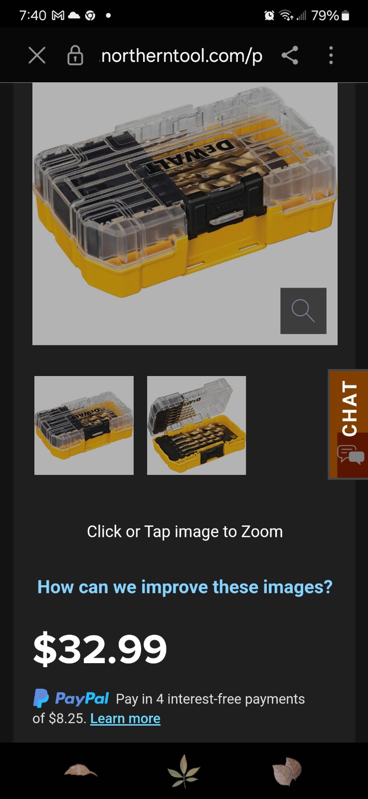 Dewalt Drill Bit Lot: Drill Bit Set & 1/2 Pilot Point & 5/8 Split Point