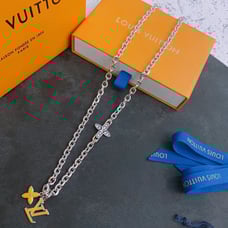 Silver letter necklace