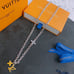 Silver letter necklace