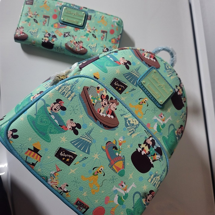 Loungefly Play in the Parks Backpack and Wallet