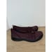 BZees Women's Niche Size 8M Burgundy Glitter Casual Slip On Shoes Knit NWOB