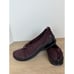 BZees Women's Niche Size 8M Burgundy Glitter Casual Slip On Shoes Knit NWOB
